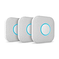 Nest Alarma de humo y monóxido de carbono- batería (2ª generación)- paquete de 3